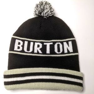 Burton Black and White Knit Beanie
